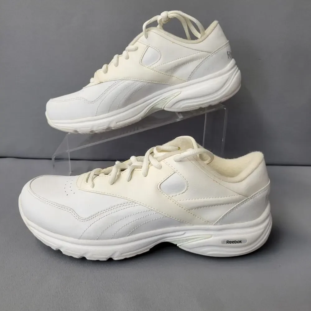 Reebok DMX Max Athletic Leather Sneakers Shoes Womens 7‎ White 11-V49880 Walking
